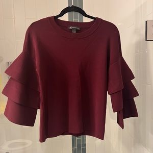 Merlot Wide sleeve Sweater